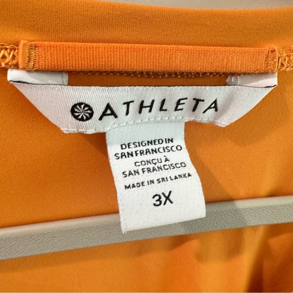Athleta Ultimate Train Top Long Sleeve in Seville Orange Size 3X - Picture 2 of 4